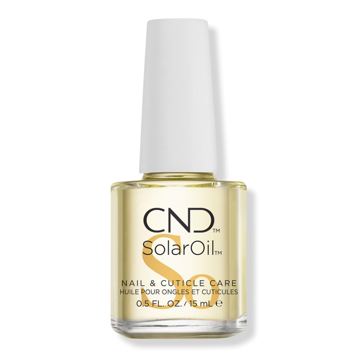 bottle of CND Solar Oil Nail and Cuticle Conditioner