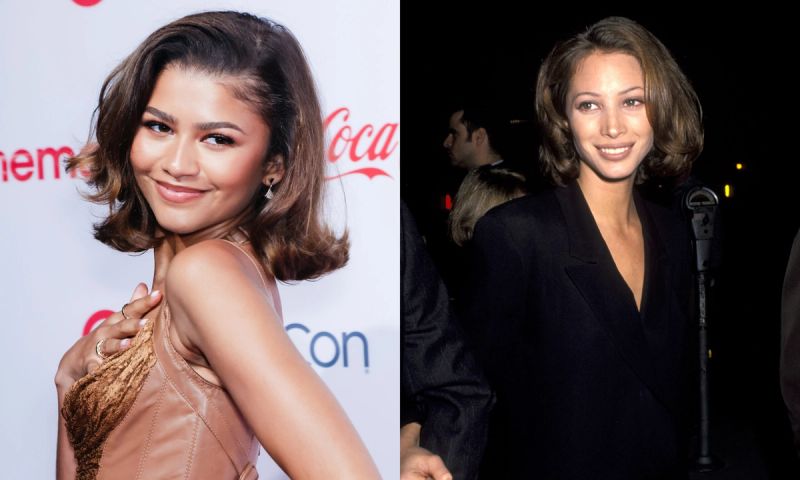 zendaya christy turlington 90s layered bob