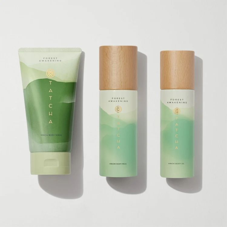 Tatcha Forest Awakening Hinoki Body Care Trio