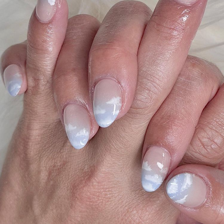 Subtle Cloud Nails