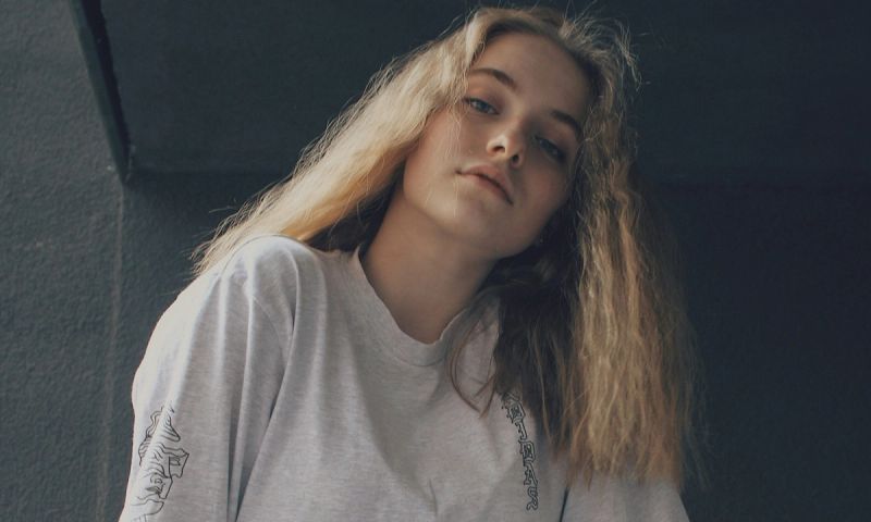 young woman with blonde hair