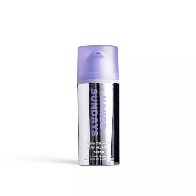 Naked Sundays SPF 50 CabanaClear Invisible Water Gel Serum ($25)