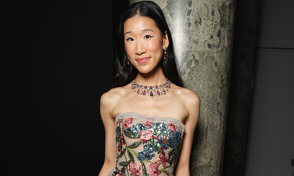 PARIS, FRANCE - JULY 09: (EDITORIAL USE ONLY - For Non-Editorial use please seek approval from Fashion House) Becca Bloom attends the Elie Saab Haute Couture Fall/Winter 2025/2026 show as part of Paris Fashion Week on July 09, 2025 in Paris, France.