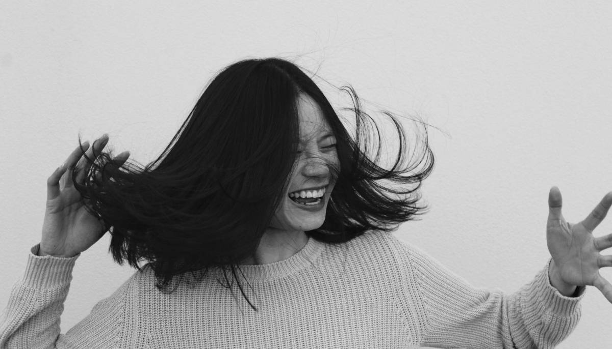 Woman with healthy hair