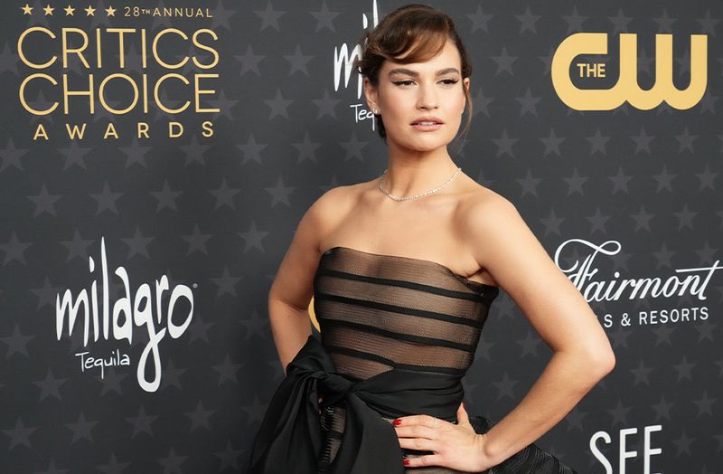 The $20 Self-Tanner Lily James Wore to the Critics’ Choice Awards