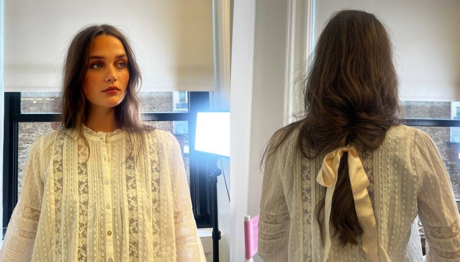 Batiste x LoveShackFancy nyfw hair