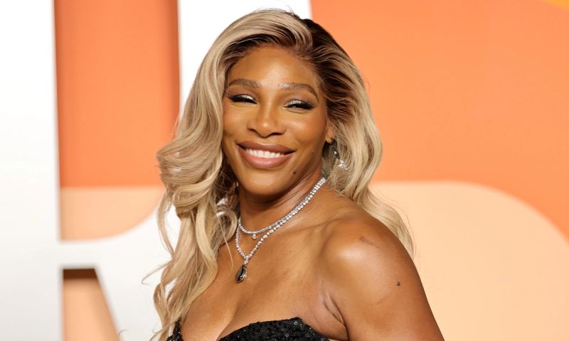 Serena Williams attends the 2025 Vanity Fair Oscar Party Hosted By Radhika Jones at Wallis Annenberg Center for the Performing Arts on March 02, 2025 in Beverly Hills, California.