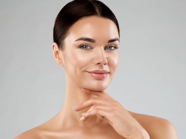 A close up of a woman's face