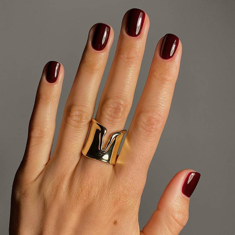 Dark Academia Nails