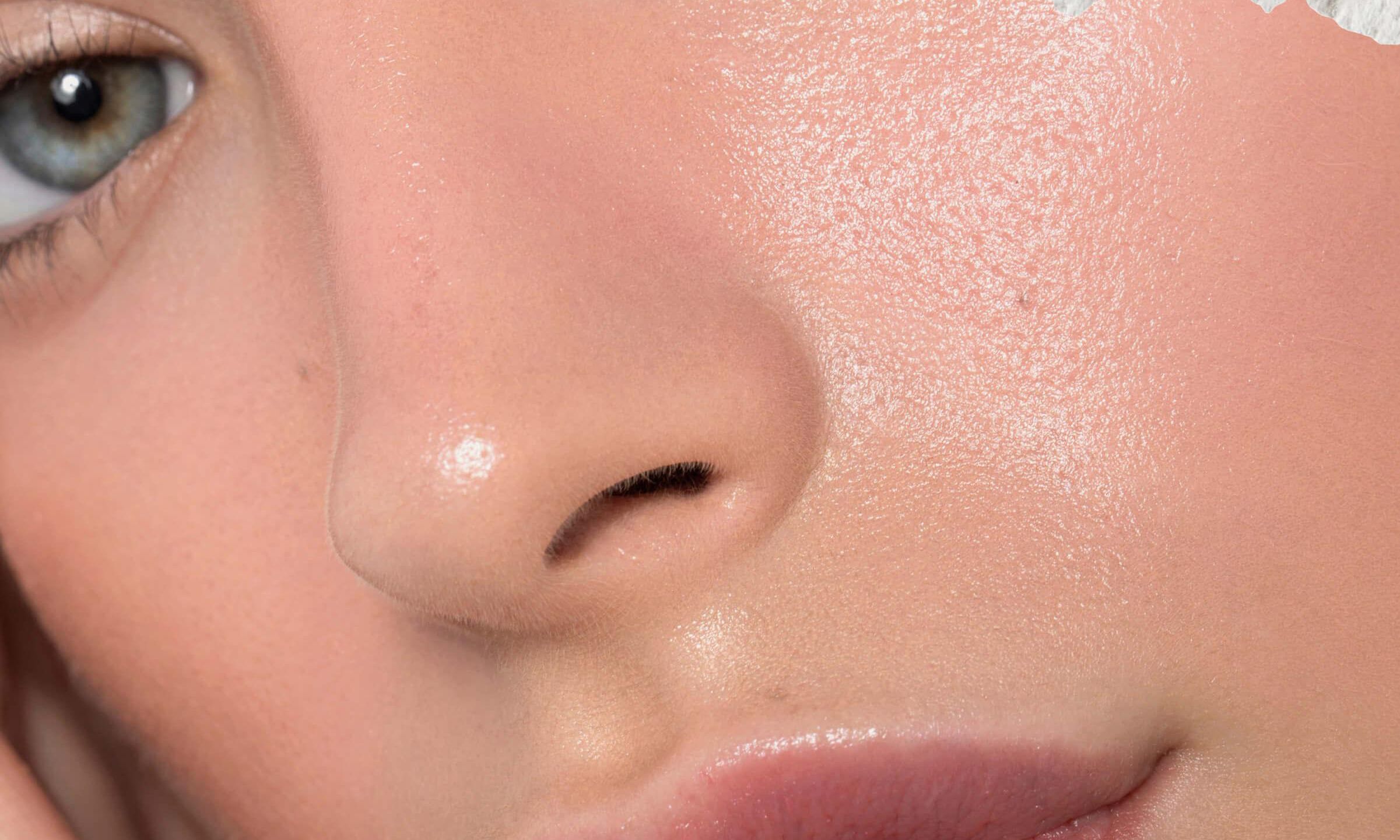 close up of woman's skin