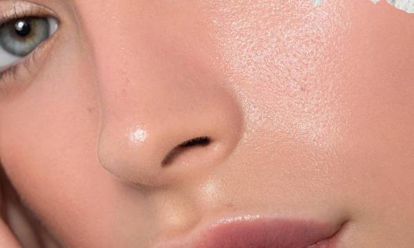 close up of woman's skin