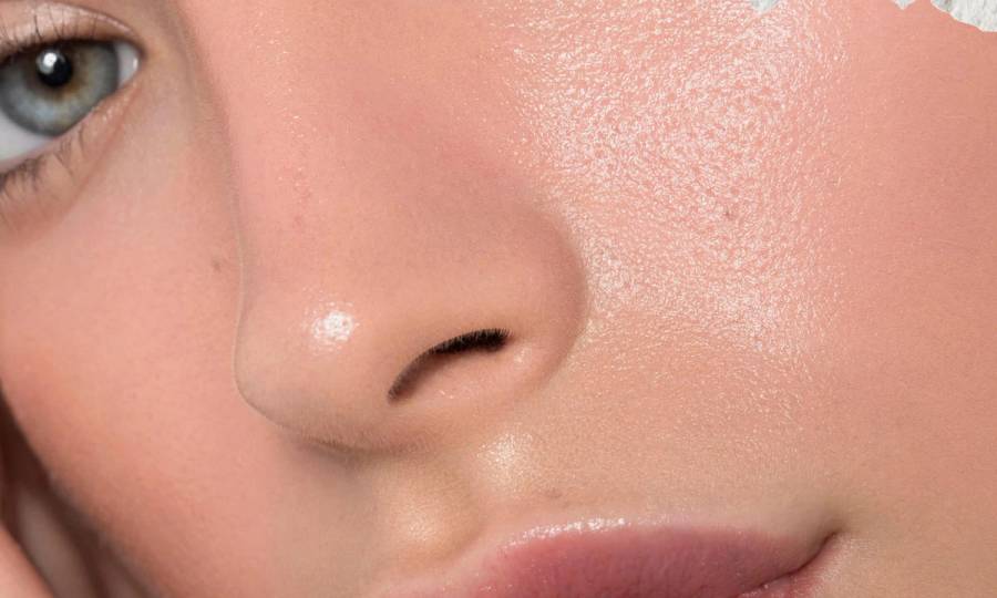 close up of woman's skin