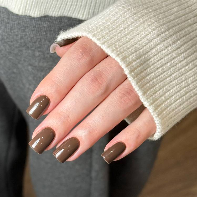 Truffle brown nails