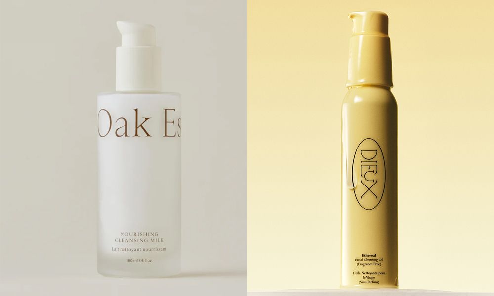 Oak Essentials and Dieux face cleansers