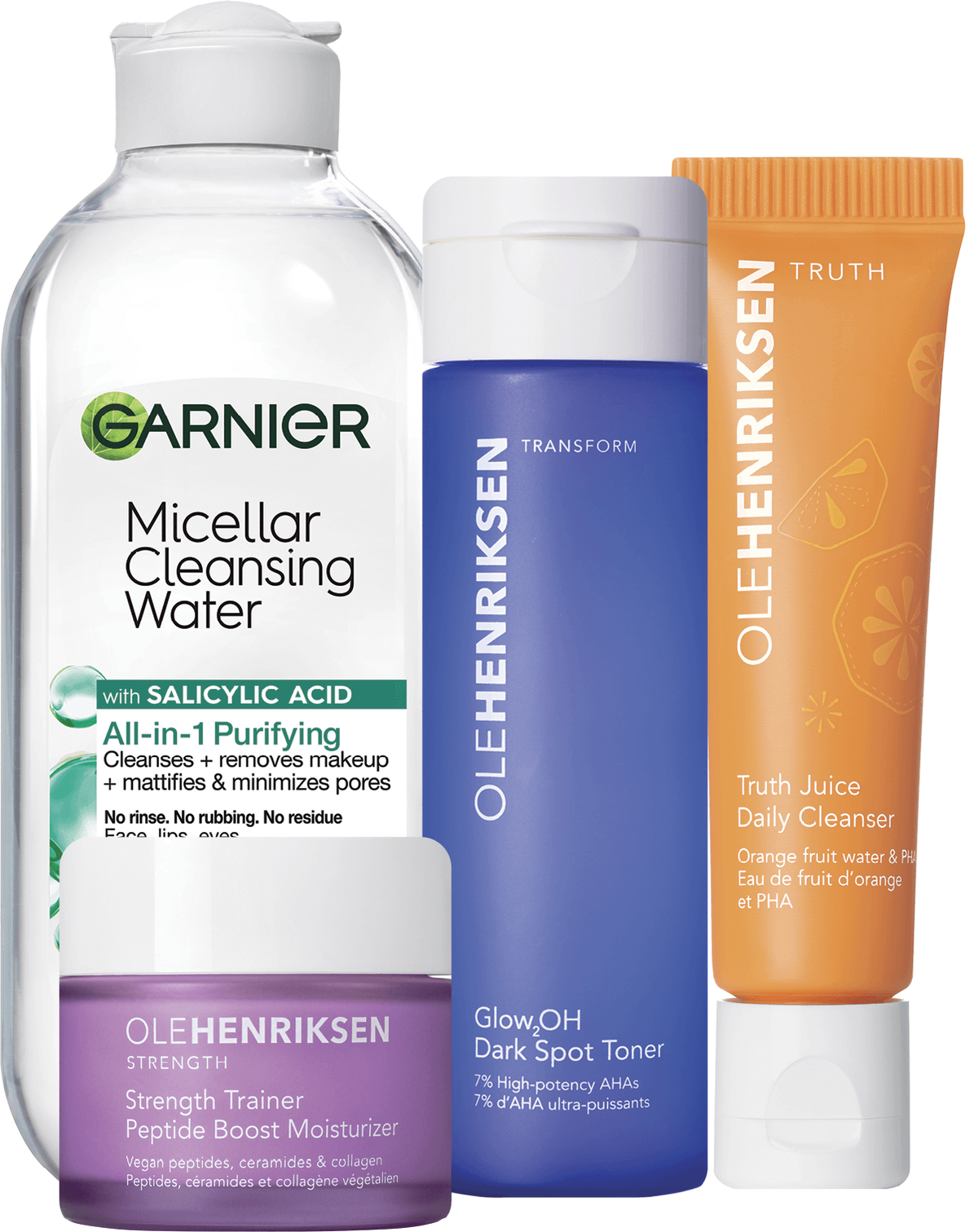 garnier and ole henriksen products