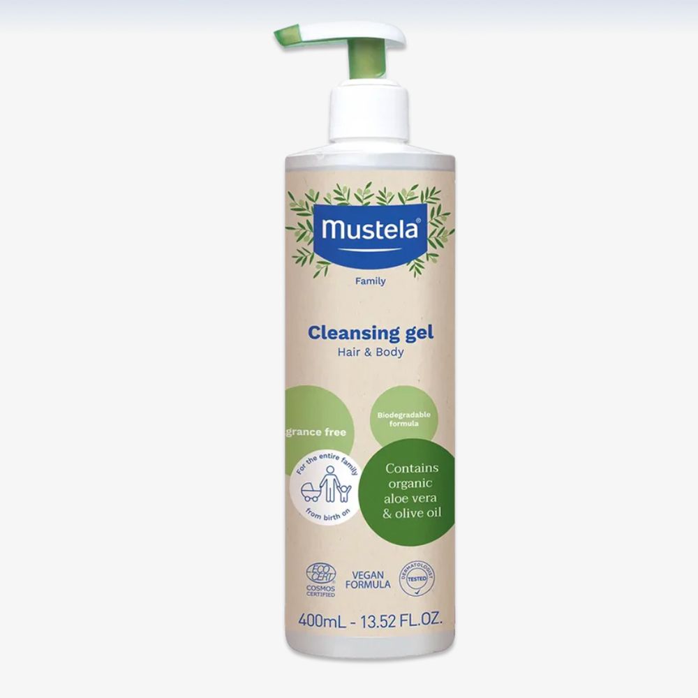 Mustela Organic Cleansing Gel with Olive Oil and Aloe ($19)