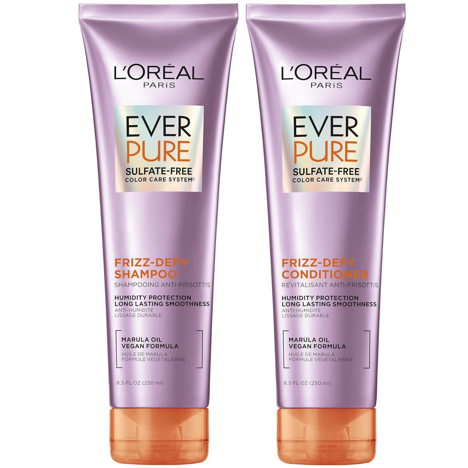 Best Drugstore Line: L’Oreal Paris EverPure Frizz Defy ($19)