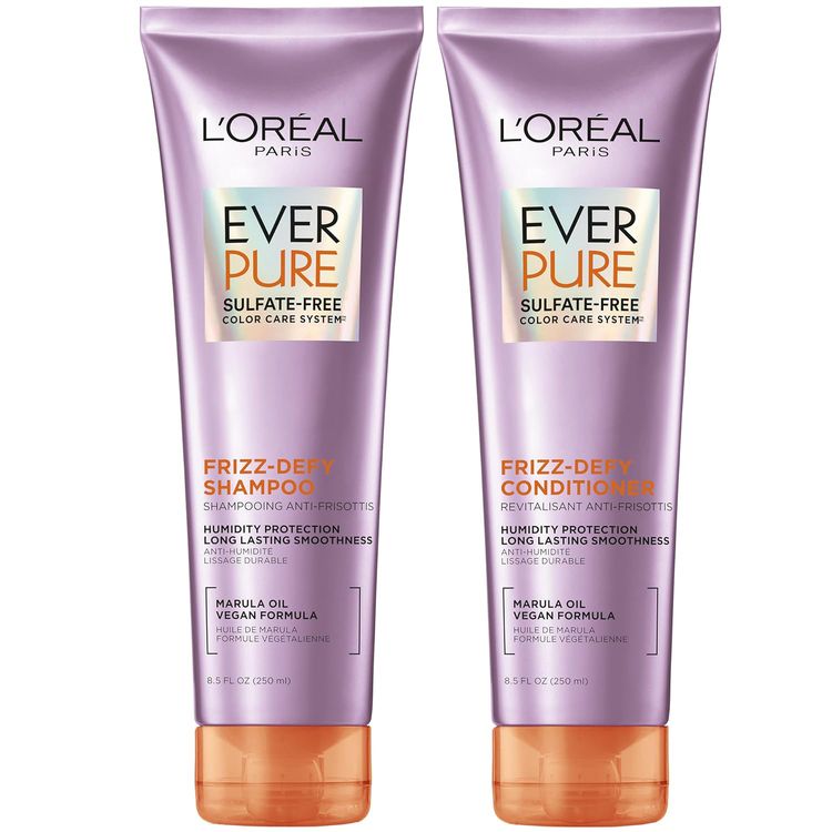 Best Drugstore Line: L’Oreal Paris EverPure Frizz Defy ($19)