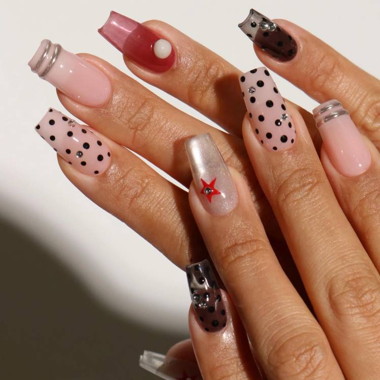 square nail art