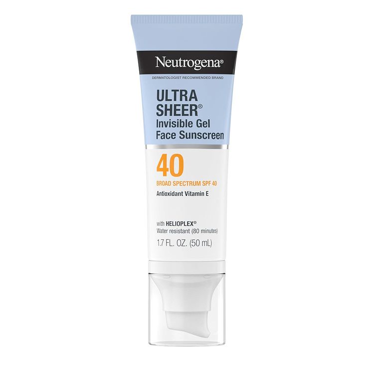 Neutrogena Ultra Sheer Invisible Gel Face Sunscreen SPF 40