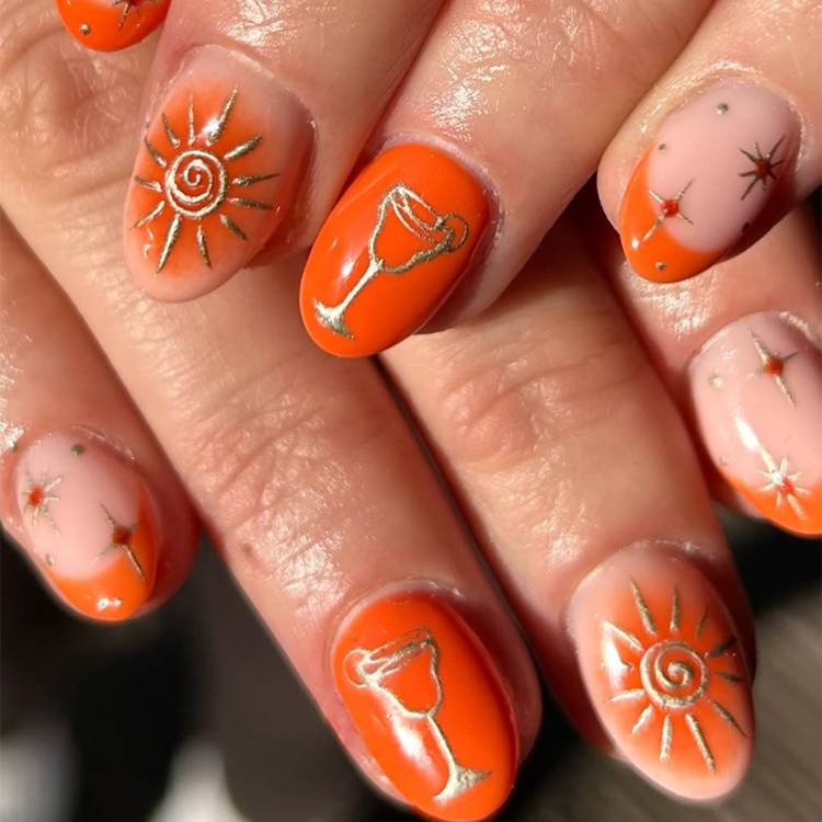 15 Nail Designs to Match Your Mani to Your Favourite Cocktail | Beauty 9 Summer Friday nails