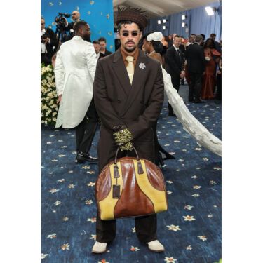 Bad Bunny attends the 2025 Met Gala Celebrating "Superfine: Tailoring Black Style" at Metropolitan Museum of Art on May 05, 2025 in New York City.