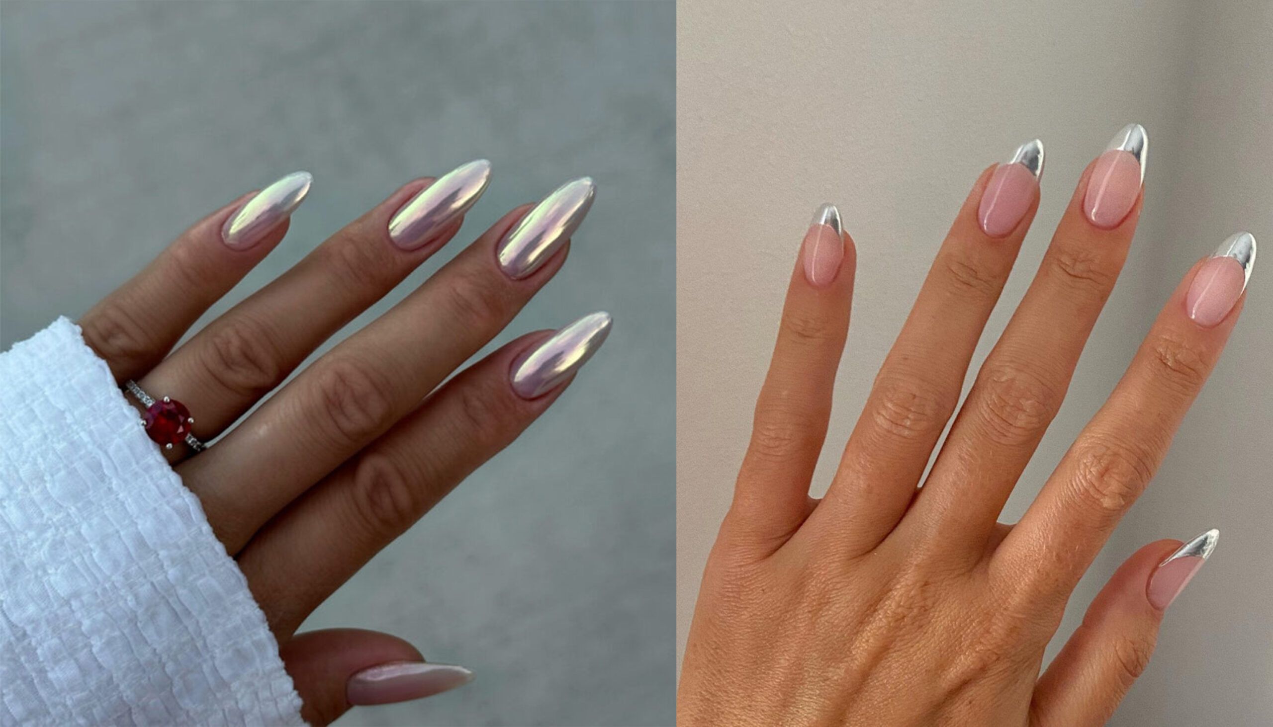 icy chrome nails