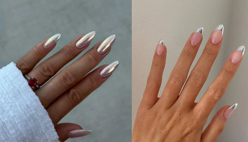 icy chrome nails