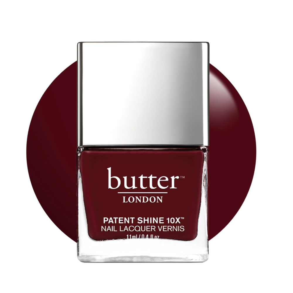 butter LONDON Patent Shine in Dark Blackberry ($18)
