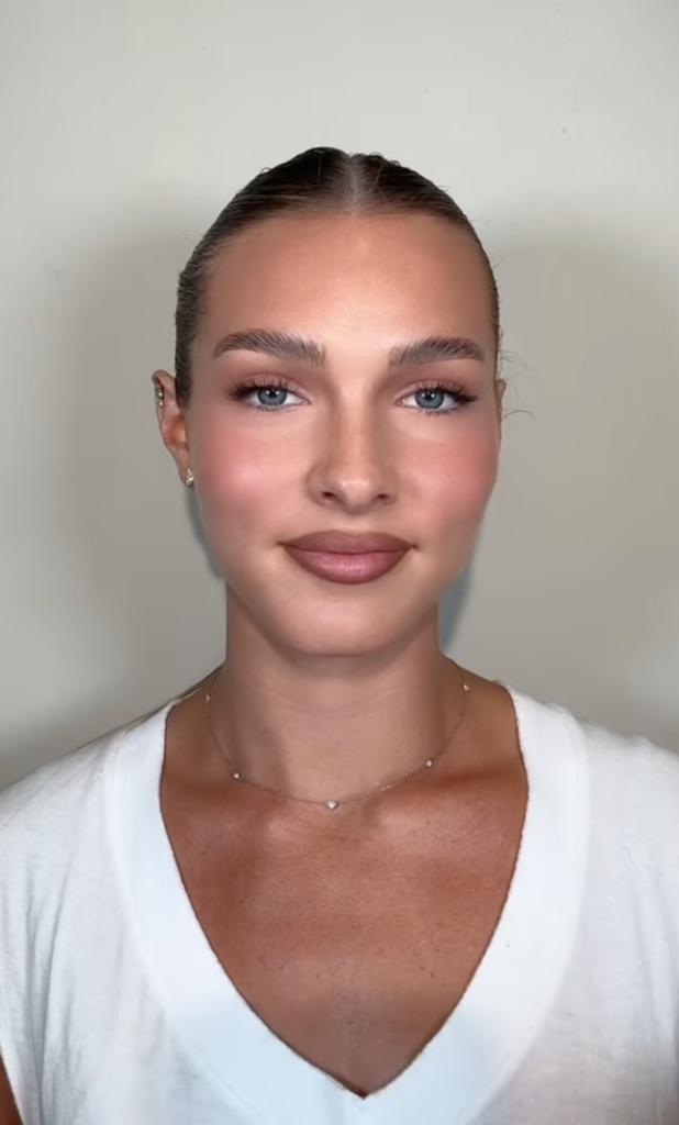 Woman wearing makeup