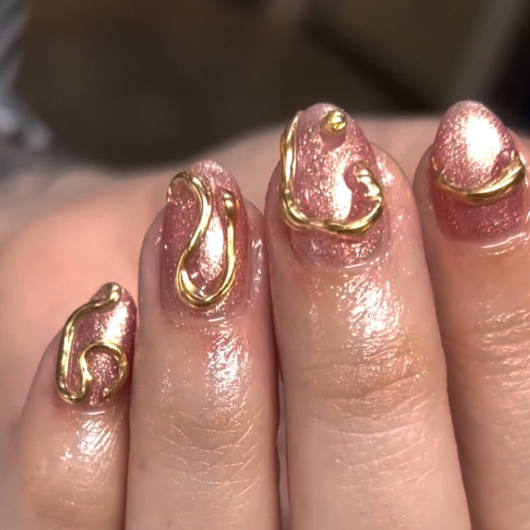 Gold Ribbons Chrome