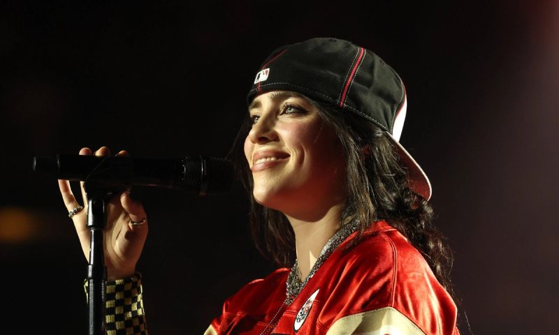 Billie Eilish performs onstage during the HIT ME HARD AND SOFT: THE TOUR at The Kia Forum on December 21, 2024 in Inglewood, California.