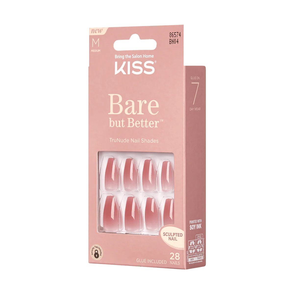 Kiss Bare But Better press on nails