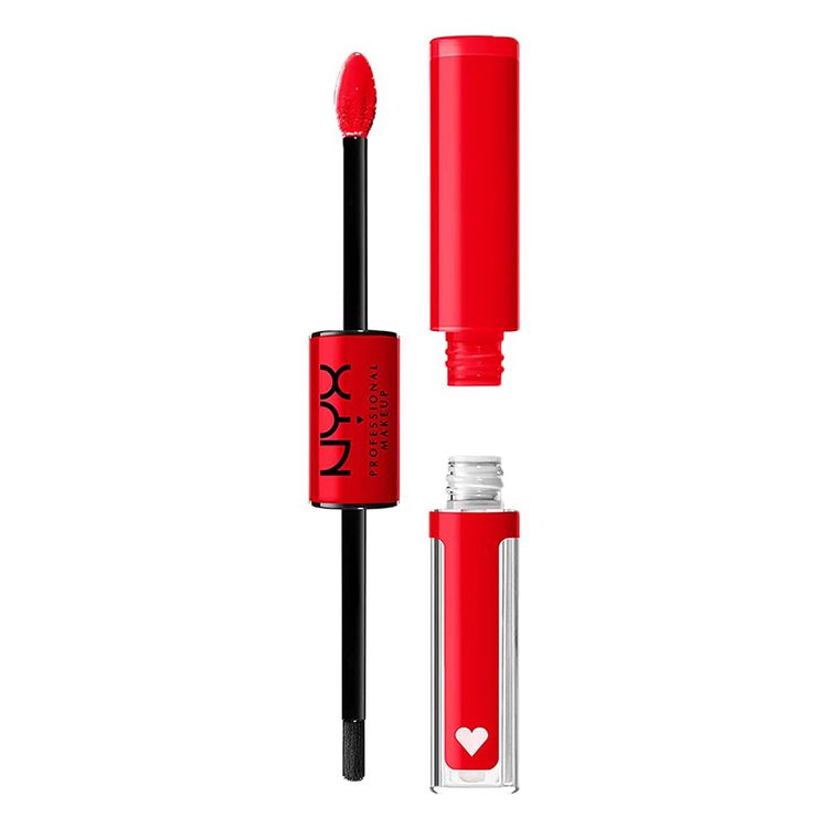 NYX Shine Loud Liquid Lipstick in Rebel Red ($10)