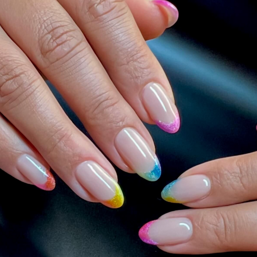 Rainbow French Tip