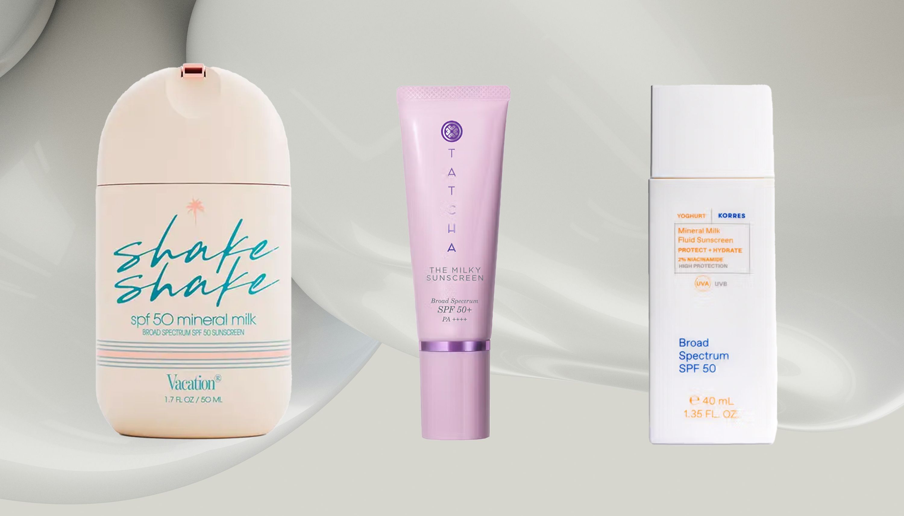 Milky sunscreens