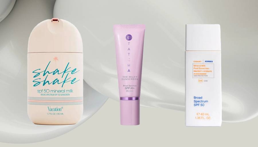 Milky sunscreens