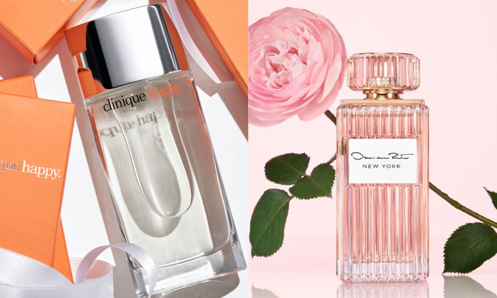 Clinique and Oscar de la Renta perfumes