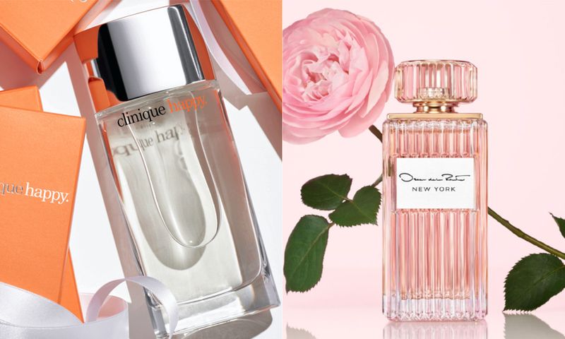 Clinique and Oscar de la Renta perfumes