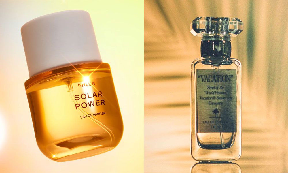 side-by-side image of PHLUR Solar Power and Vacation scent