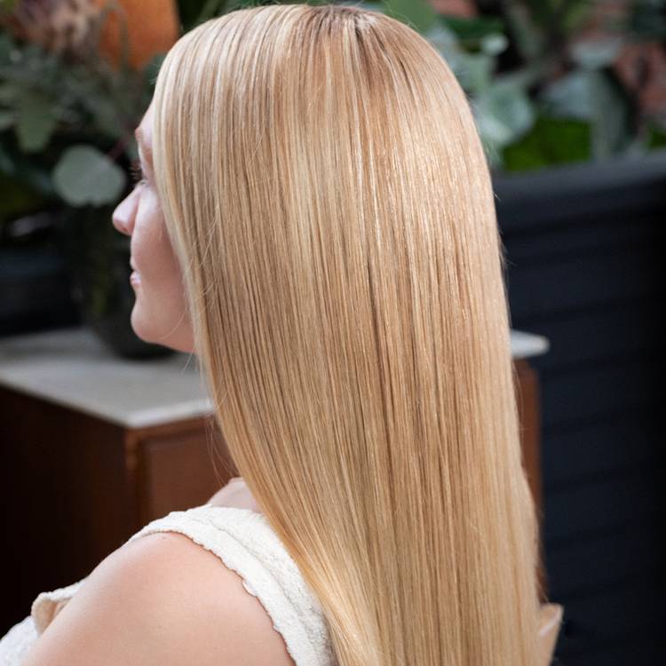 Golden spun silk blonde hair