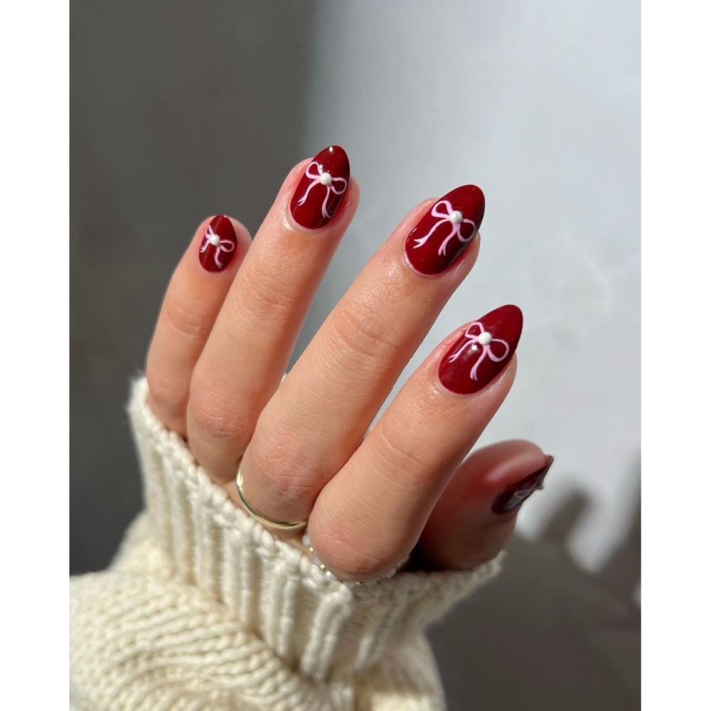 Burgundy Bows