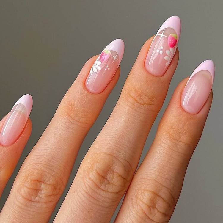 Pink Strawberries