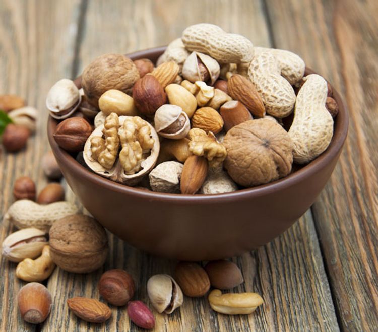 Hard foods, like nuts