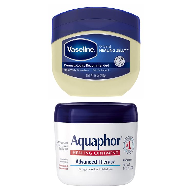 Vaseline ($6) and Aquaphor ($18)