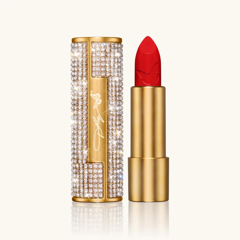 Heaven's Kiss Jolene Red Lipstick Dolly Beauty