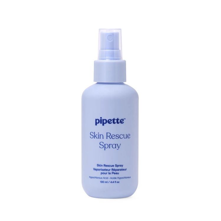 Pipette Skin Rescue Spray with hypochlorous acid for soothing sensitive, irritated skin