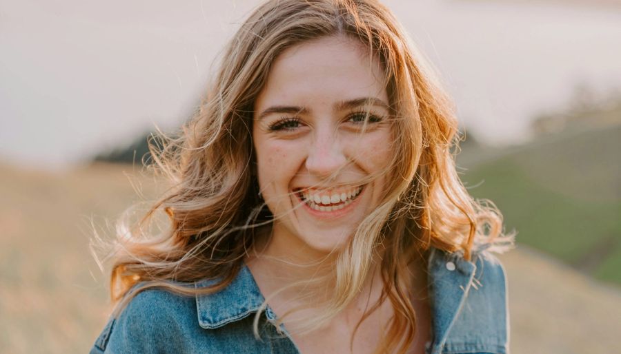 woman with gummy smile