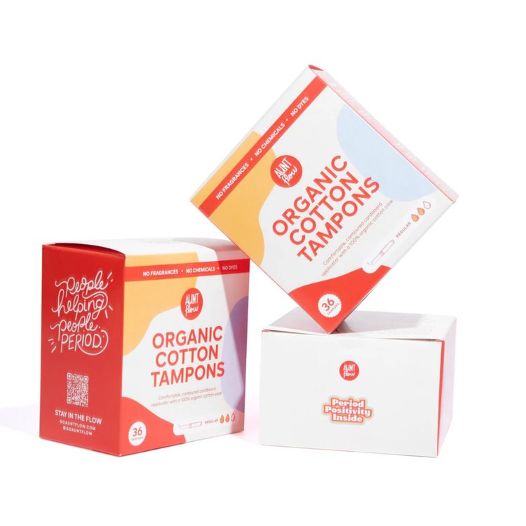 Aunt Flow, Flow Fave Organic Cotton Tampons ($20)