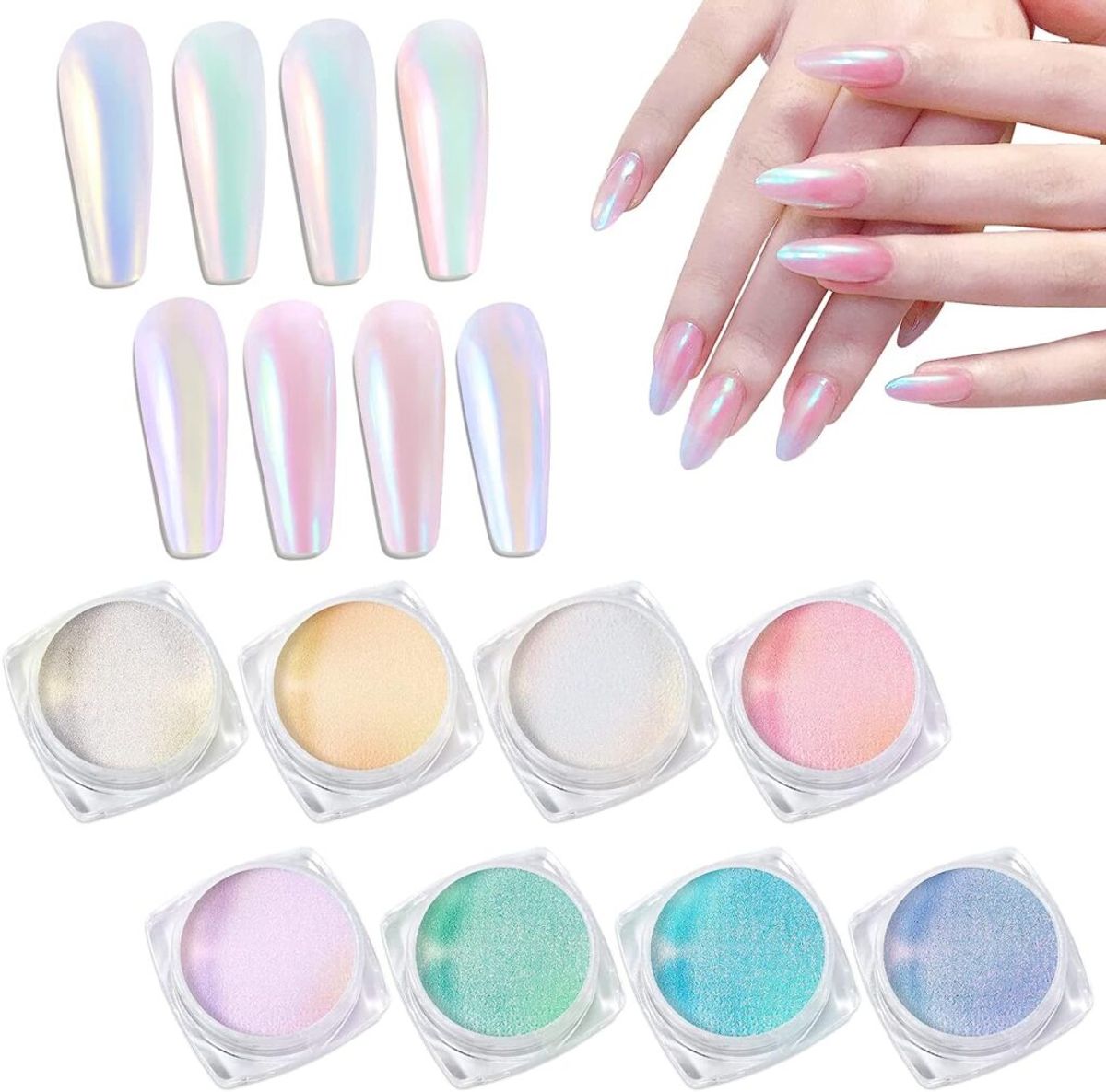      Laza Mermaid Chrome Powder in Green 